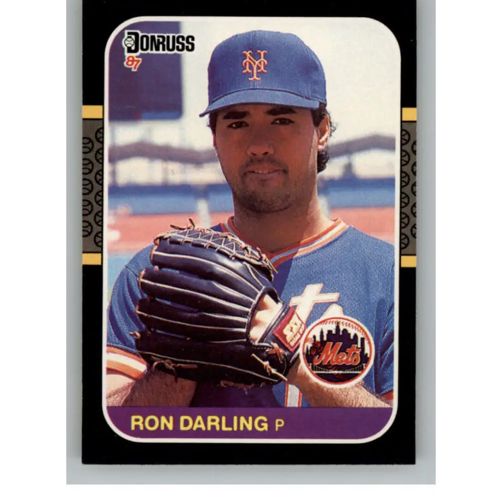 1987 Donruss #192 Ron Darling EX Excellent New York Mets Baseball Card  Image 1