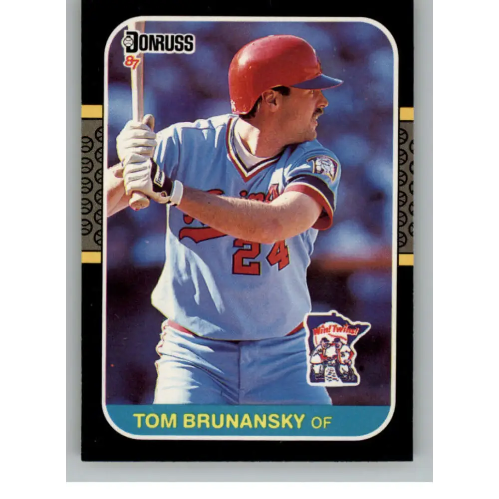 1987 Donruss #194 Tom Brunansky EX Excellent Minnesota Twins Baseball Card  Image 1