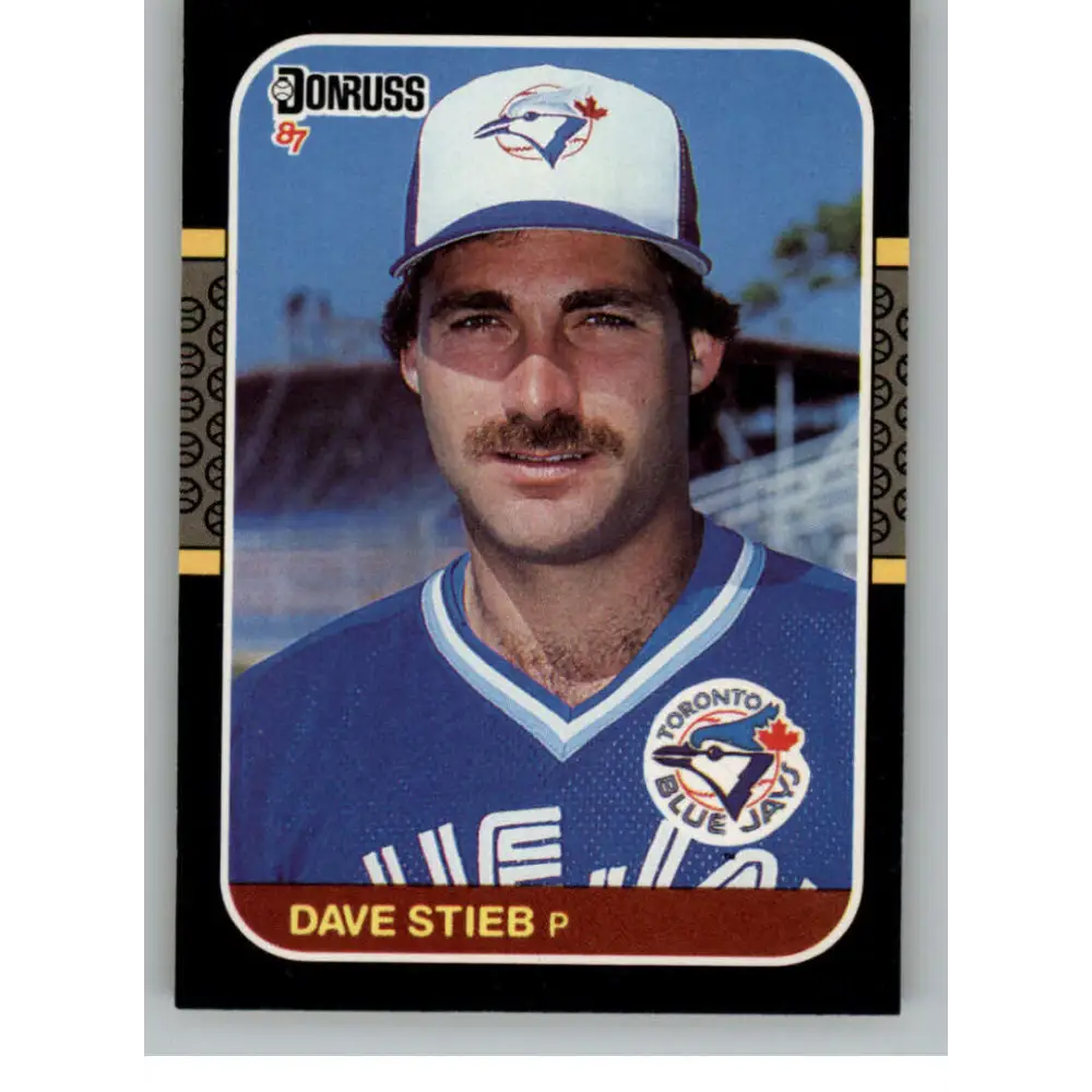 1987 Donruss #195 Dave Stieb EX Excellent Toronto Blue Jays Baseball Card  Image 1