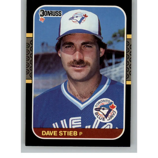 1987 Donruss #195 Dave Stieb EX Excellent Toronto Blue Jays Baseball Card  Image 1