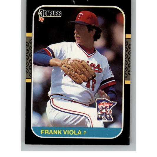 1987 Donruss #196 Frank Viola EX Excellent Minnesota Twins Baseball Card  Image 1
