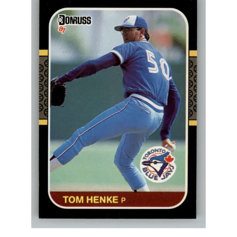 1987 Donruss #197 Tom Henke EX Excellent Toronto Blue Jays Baseball Card  Image 1