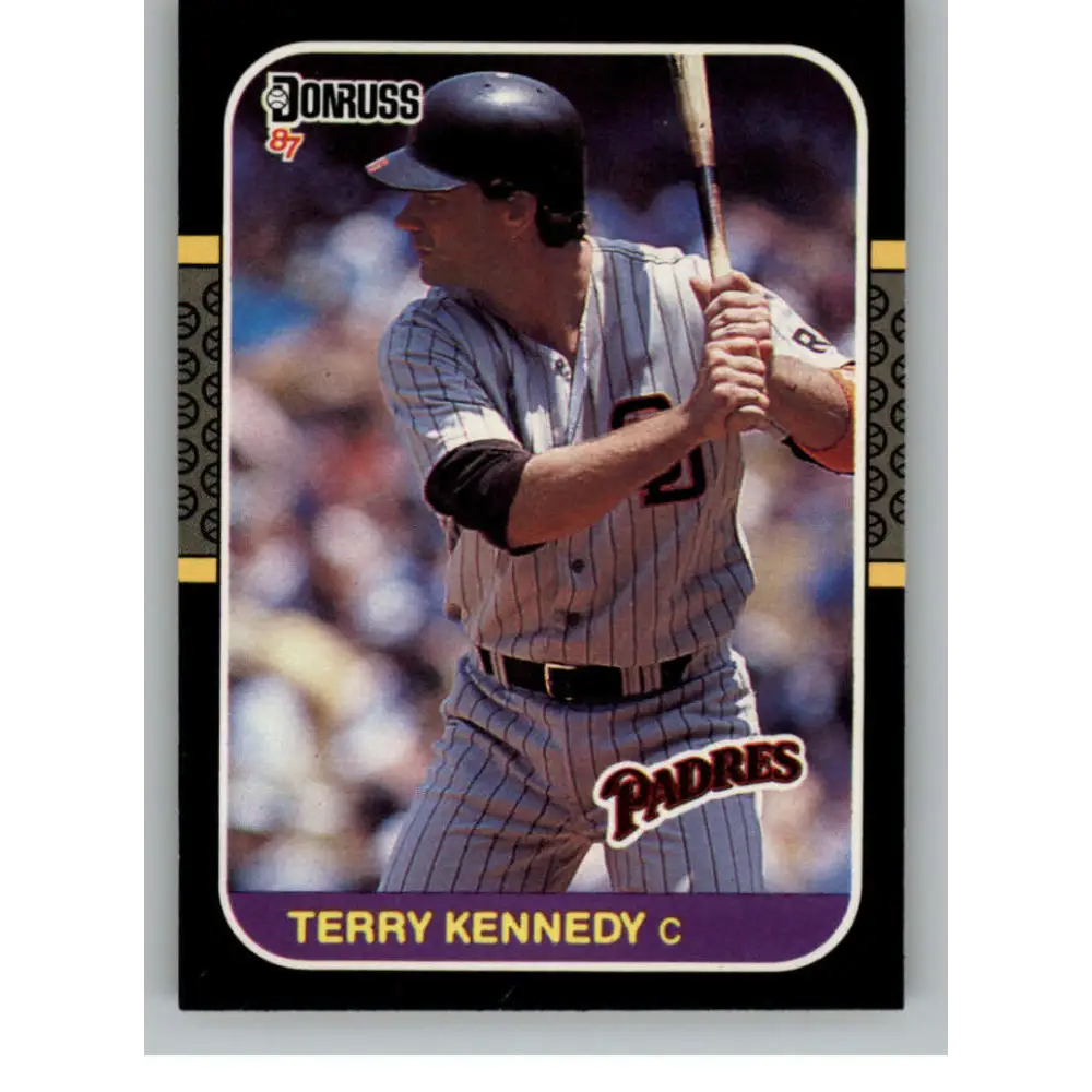 1987 Donruss #205 Terry Kennedy EX Excellent San Diego Padres Baseball Card  Image 1