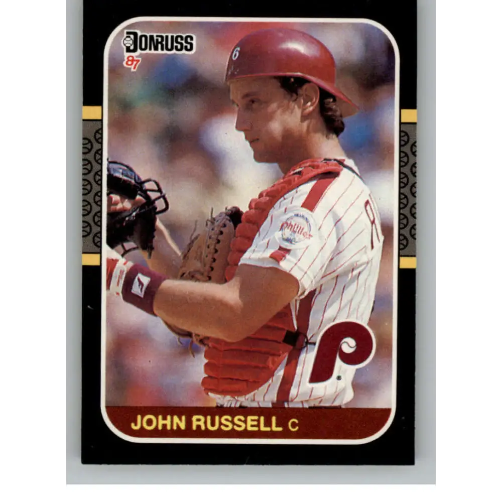 1987 Donruss #207 John Russell EX Excellent Philadelphia Phillies Baseball Card  Image 1