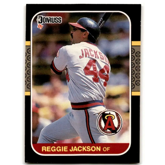 1987 Donruss #210 Reggie Jackson EX Excellent California Angels Baseball Card  Image 1