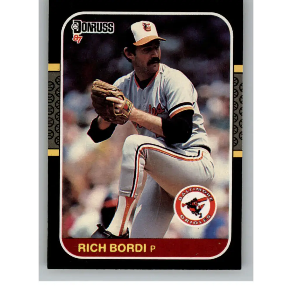 1987 Donruss #213 Rich Bordi EX Excellent Baltimore Orioles Baseball Card  Image 1