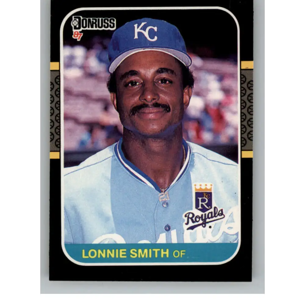 1987 Donruss #225 Lonnie Smith EX Excellent Kansas City Royals Baseball Card  Image 1
