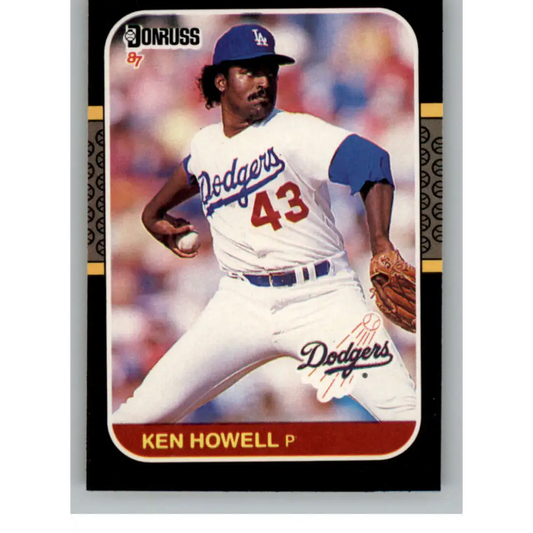 1987 Donruss #229 Ken Howell EX Excellent Los Angeles Dodgers Baseball Card  Image 1