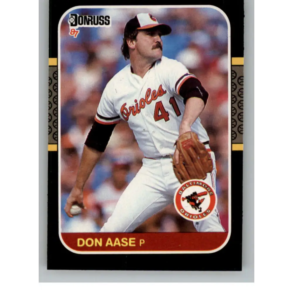 1987 Donruss #231 Don Aase EX Excellent Baltimore Orioles Baseball Card  Image 1