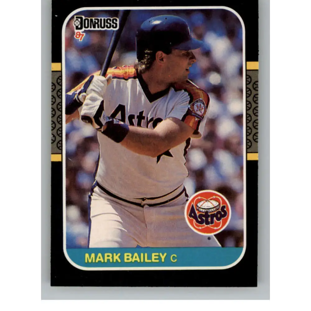 1987 Donruss #235 Mark Bailey EX Excellent Houston Astros Baseball Card  Image 1