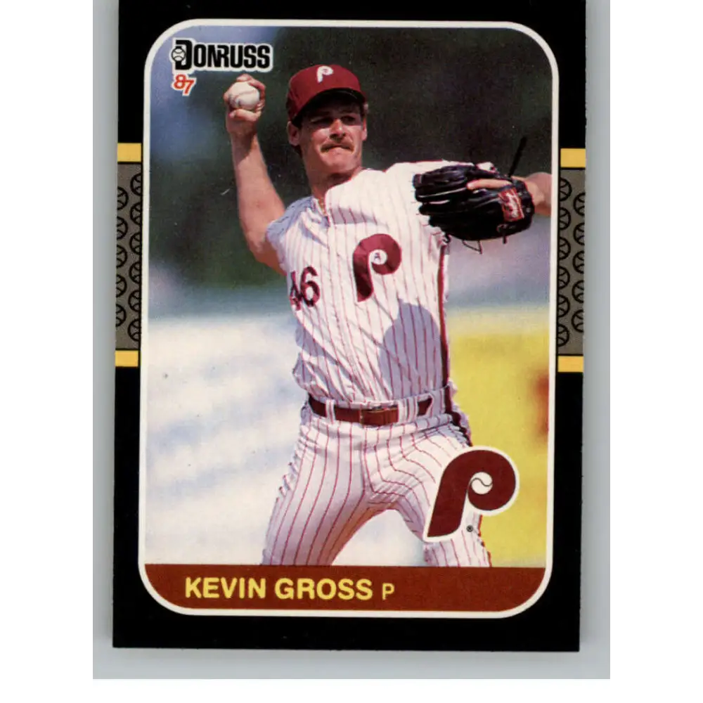 1987 Donruss #236 Kevin Gross EX Excellent Philadelphia Phillies Baseball Card  Image 1