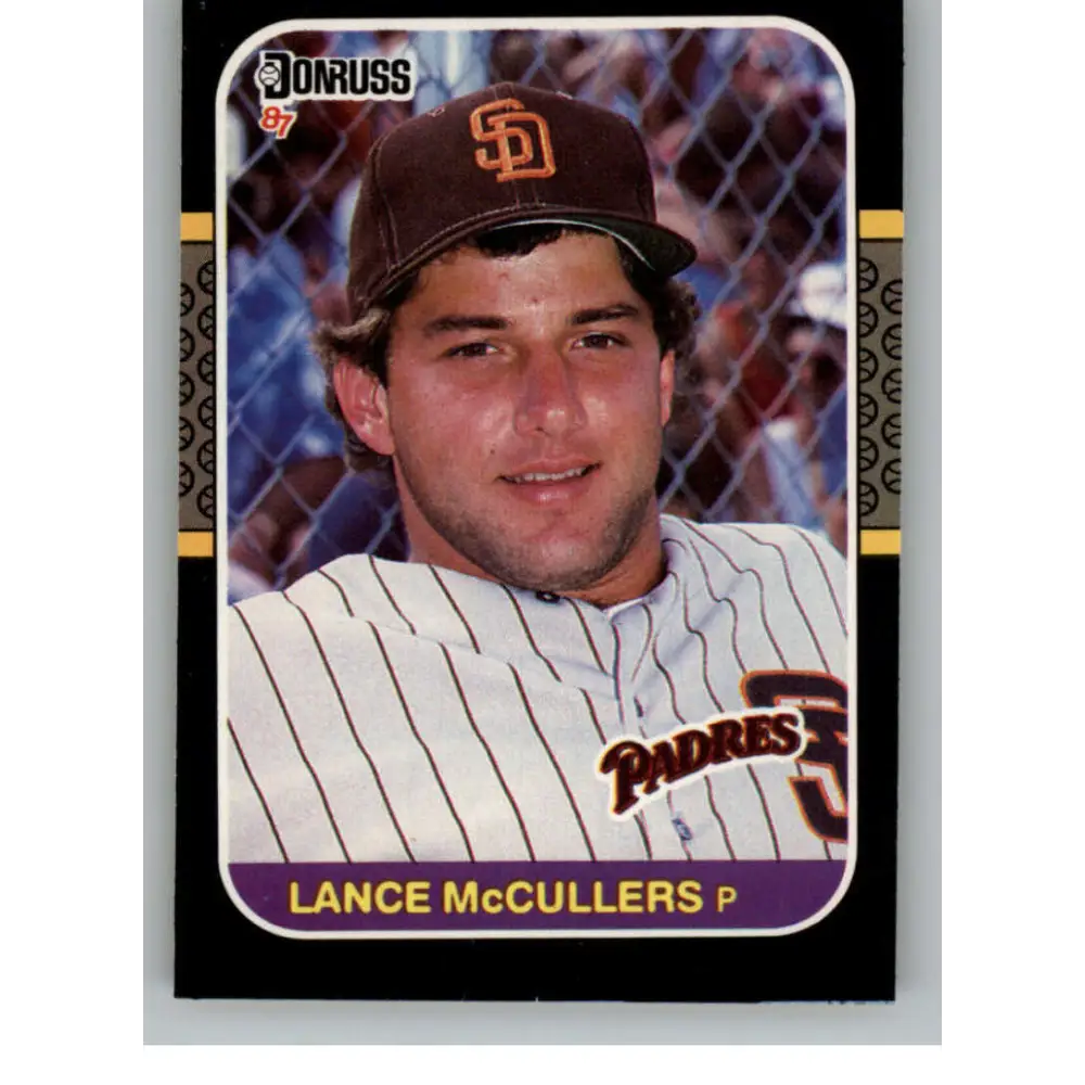 1987 Donruss #237 Lance McCullers EX Excellent San Diego Padres Baseball Card  Image 1