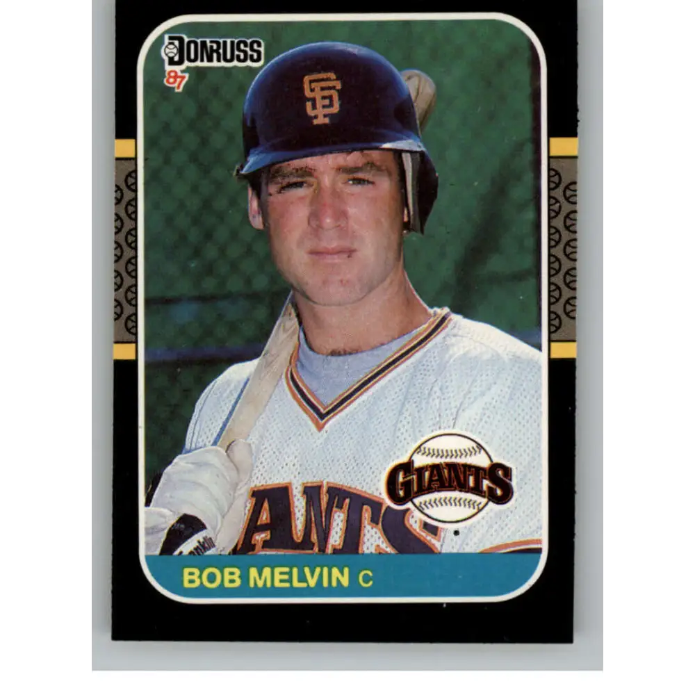 1987 Donruss #239 Bob Melvin EX Excellent San Francisco Giants Baseball Card  Image 1