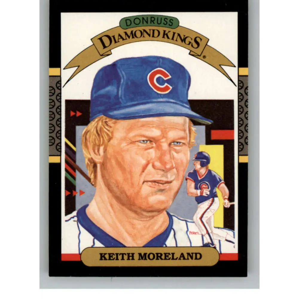 1987 Donruss #24 Keith Moreland EX Excellent Chicago Cubs Baseball Card  Image 1