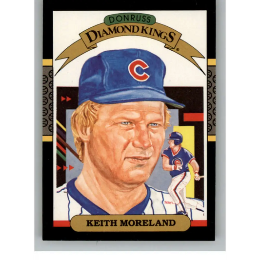 1987 Donruss #24 Keith Moreland EX Excellent Chicago Cubs Baseball Card  Image 1