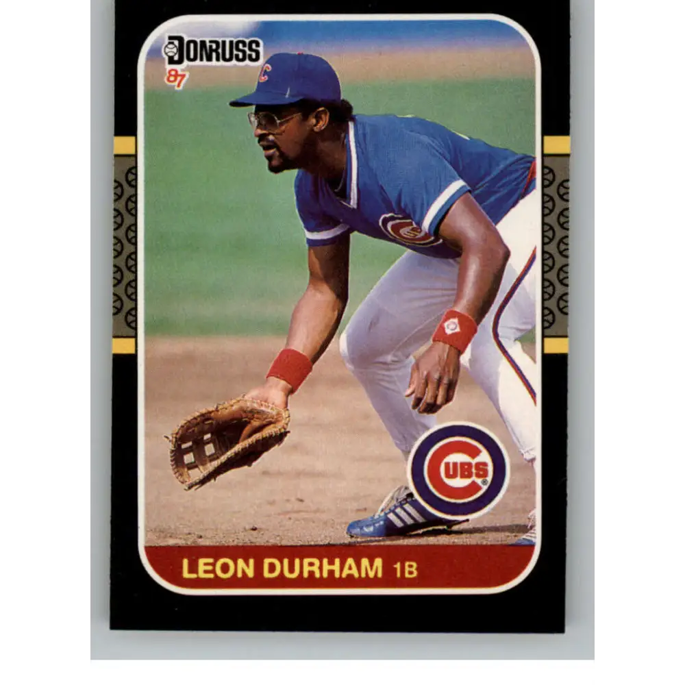1987 Donruss #242 Leon Durham EX Excellent Chicago Cubs Baseball Card  Image 1