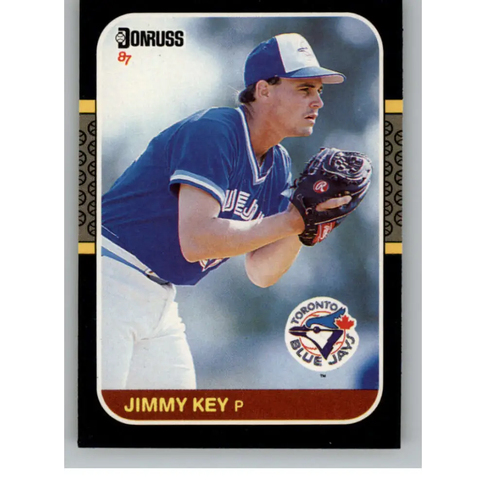 1987 Donruss #244 Jimmy Key EX Excellent Toronto Blue Jays Baseball Card  Image 1