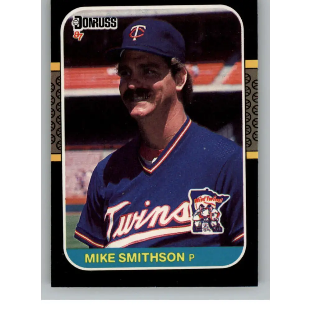 1987 Donruss #245 Mike Smithson EX Excellent Minnesota Twins Baseball Card  Image 1