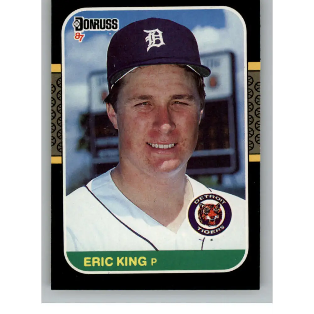 1987 Donruss #250 Eric King EX Excellent RC Rookie Detroit Tigers Baseball Card  Image 1