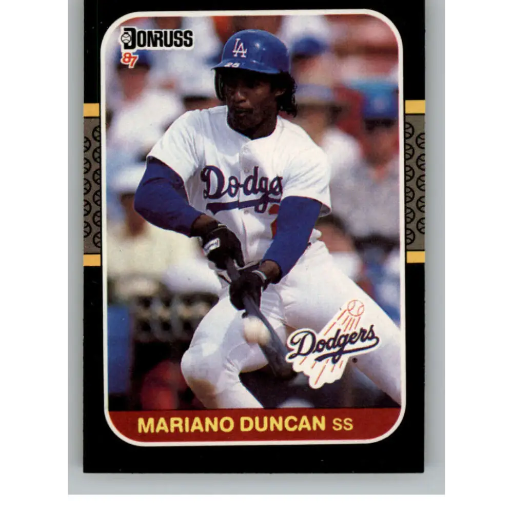 1987 Donruss #253 Mariano Duncan EX Excellent Los Angeles Dodgers Baseball Card  Image 1