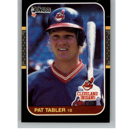 1987 Donruss #254 Pat Tabler EX Excellent Cleveland Indians Baseball Card  Image 1