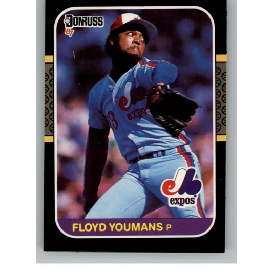 1987 Donruss #257 Floyd Youmans EX Excellent Montreal Expos Baseball Card  Image 1