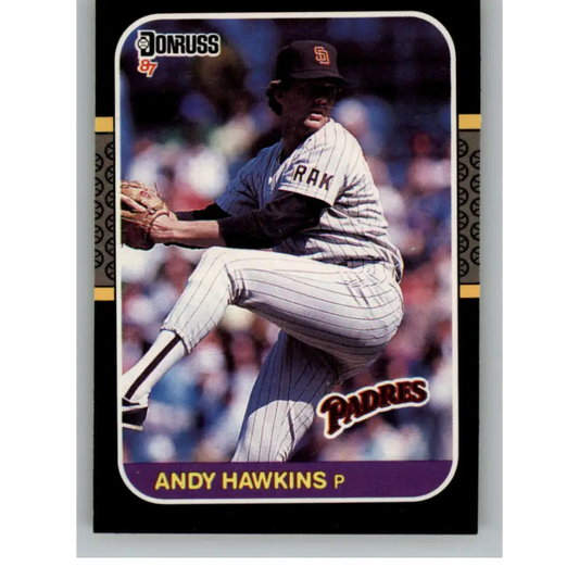 1987 Donruss #264 Andy Hawkins EX Excellent San Diego Padres Baseball Card  Image 1