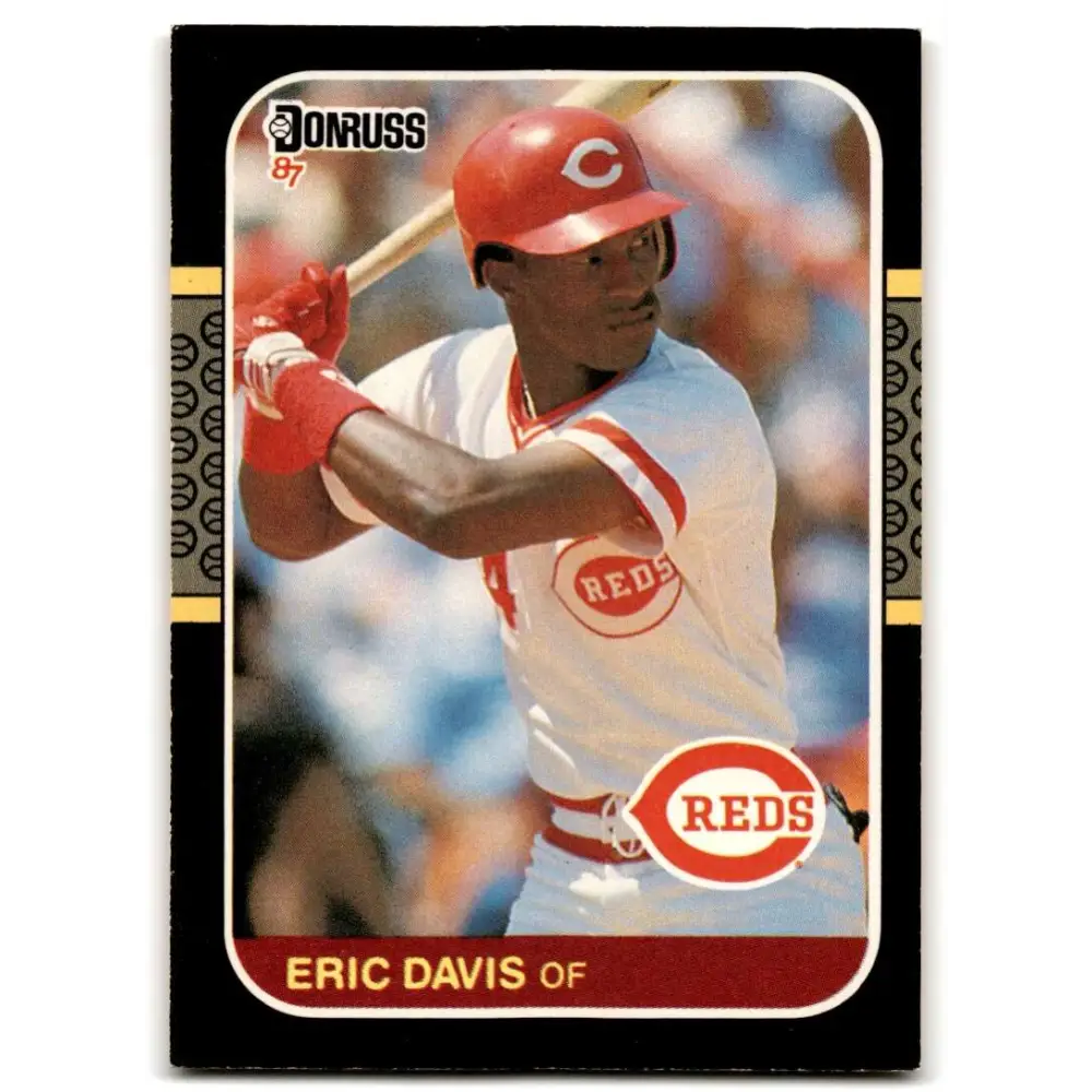 1987 Donruss #265 Eric Davis EX Excellent Cincinnati Reds Baseball Card  Image 1