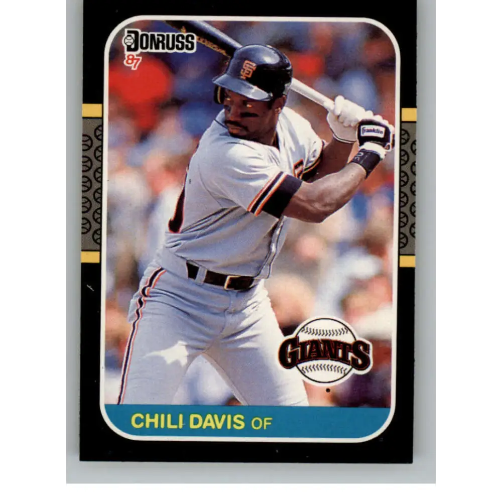 1987 Donruss #268 Chili Davis EX Excellent San Francisco Giants Baseball Card  Image 1