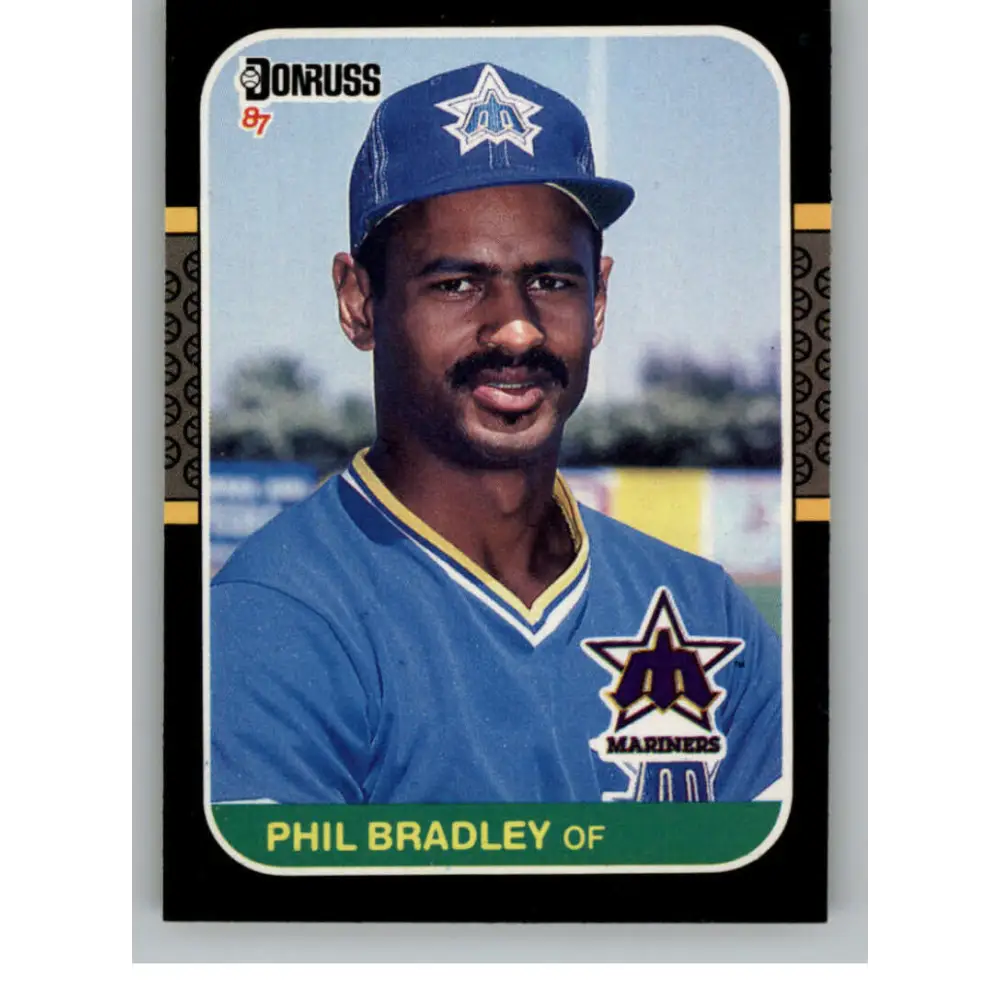 1987 Donruss #270 Phil Bradley EX Excellent Seattle Mariners Baseball Card  Image 1