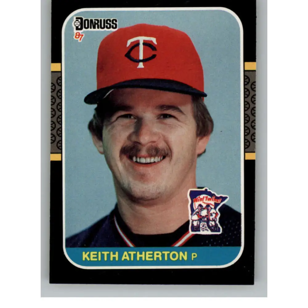 1987 Donruss #272 Keith Atherton EX Excellent Minnesota Twins Baseball Card  Image 1