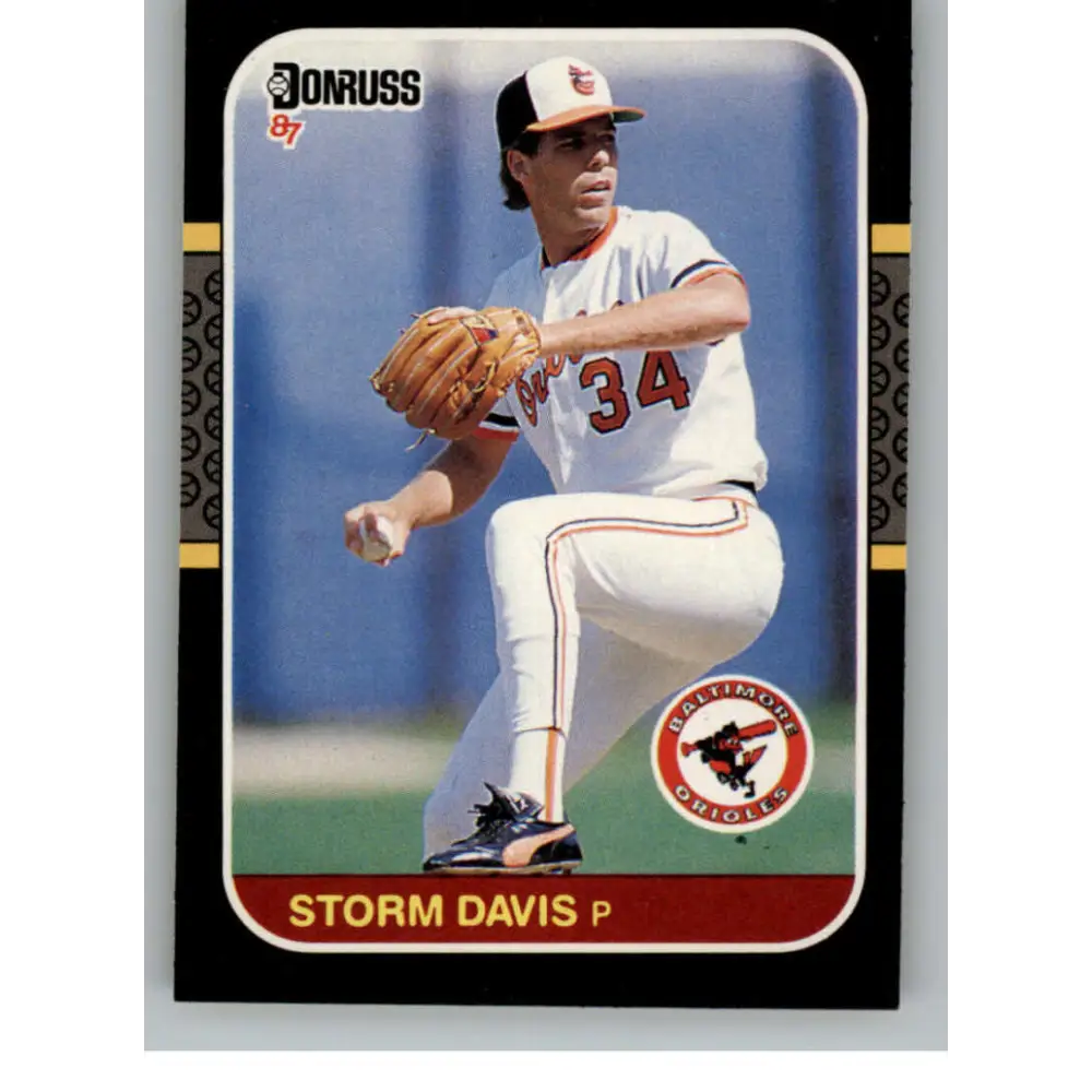 1987 Donruss #273 Storm Davis EX Excellent Baltimore Orioles Baseball Card  Image 1