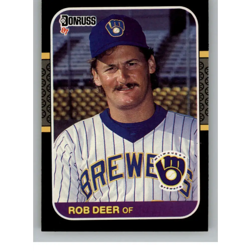 1987 Donruss #274 Rob Deer EX Excellent Milwaukee Brewers Baseball Card  Image 1