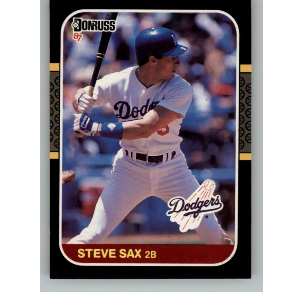 1987 Donruss #278 Steve Sax EX Excellent Los Angeles Dodgers Baseball Card  Image 1