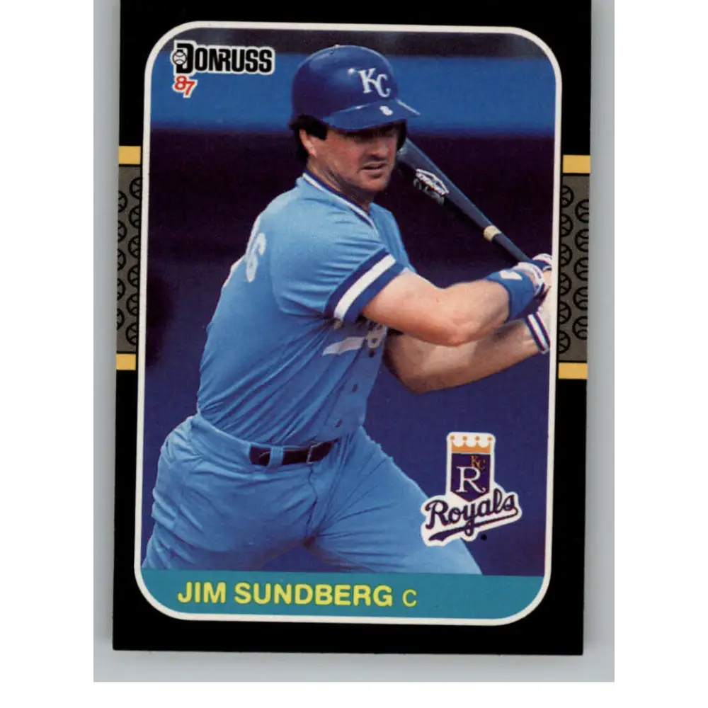 1987 Donruss #280 Jim Sundberg EX Kansas City Royals Baseball Card Image 1