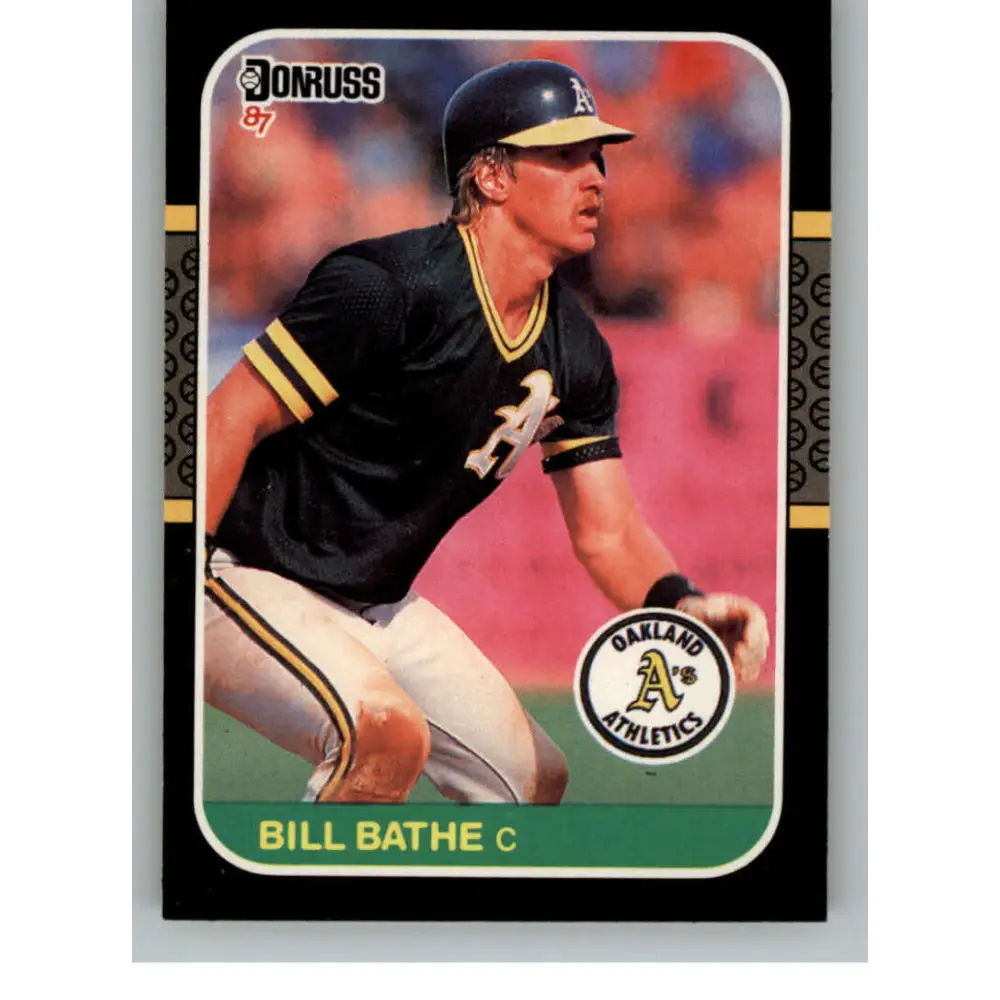 1987 Donruss #281 Bill Bathe EX Excellent RC Rookie Oakland Athletics Baseball Card  Image 1
