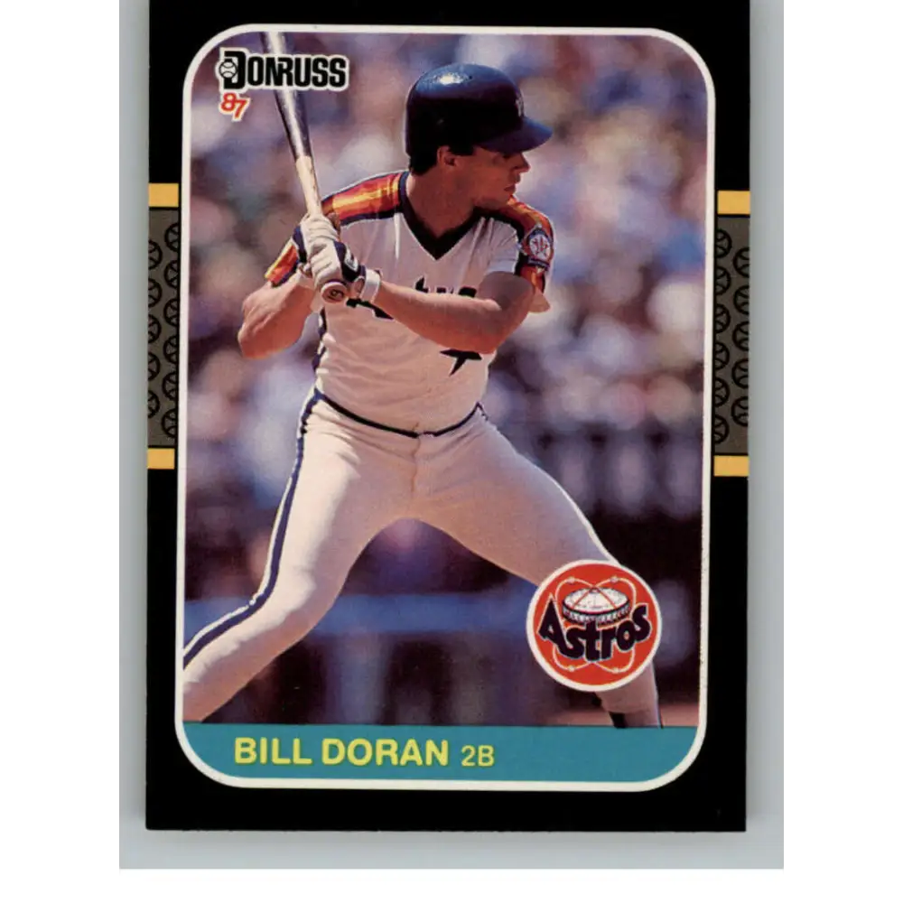 1987 Donruss #286 Bill Doran EX Excellent Houston Astros Baseball Card  Image 1