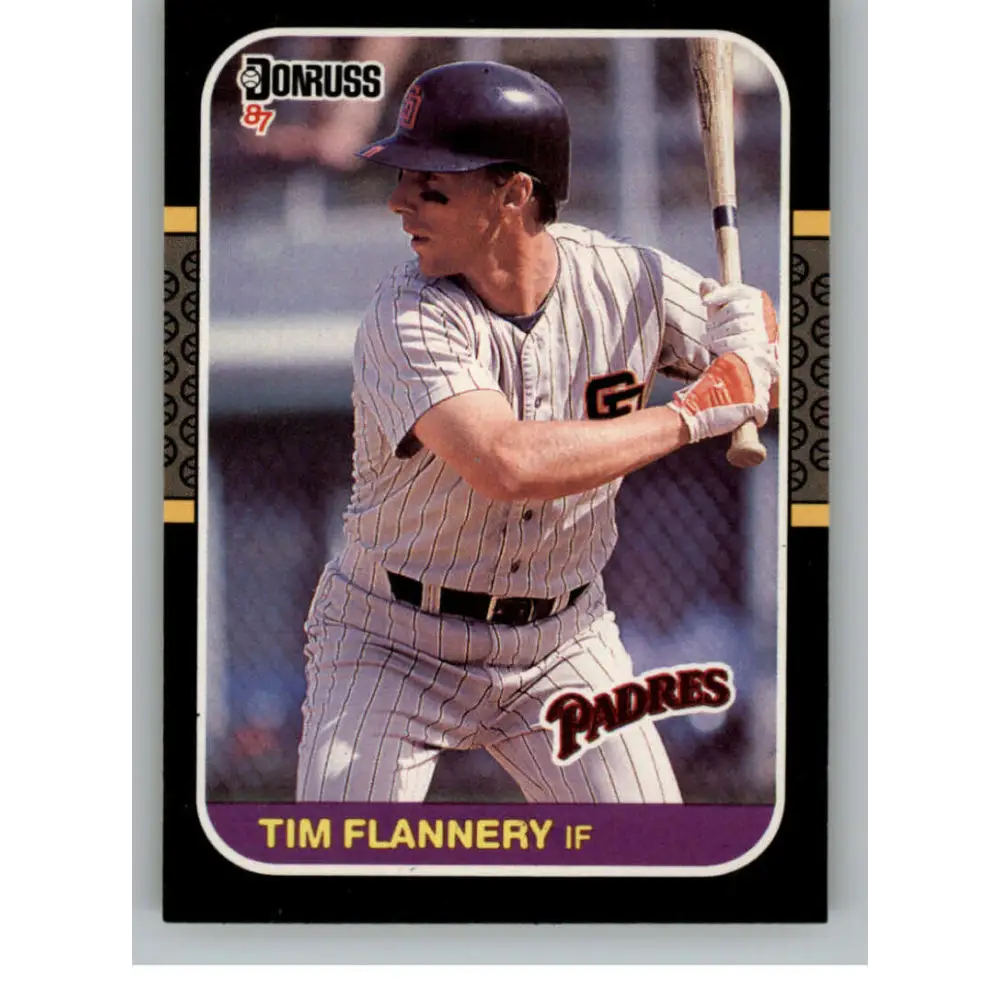 1987 Donruss #287 Tim Flannery EX Excellent San Diego Padres Baseball Card  Image 1