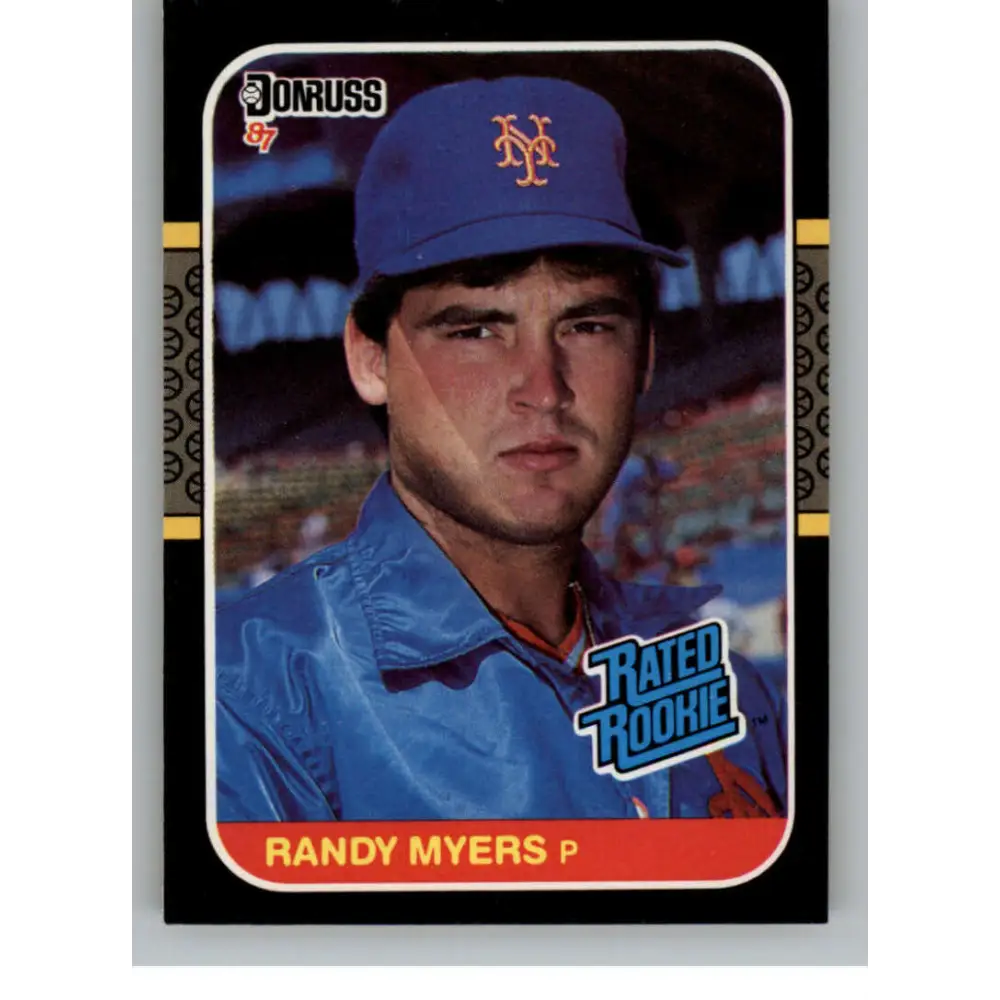 1987 Donruss #29 Randy Myers EX Excellent RC Rookie New York Mets Baseball Card  Image 1