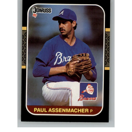 1987 Donruss #290 Paul Assenmacher EX Excellent RC Rookie Atlanta Braves Baseball Card  Image 1
