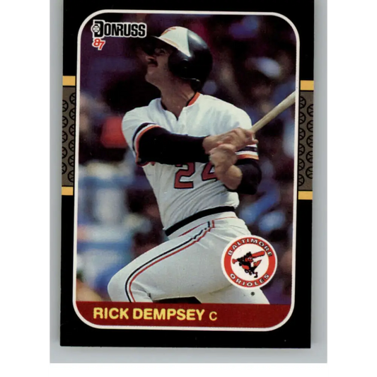 1987 Donruss #294 Rick Dempsey EX Excellent Baltimore Orioles Baseball Card  Image 1