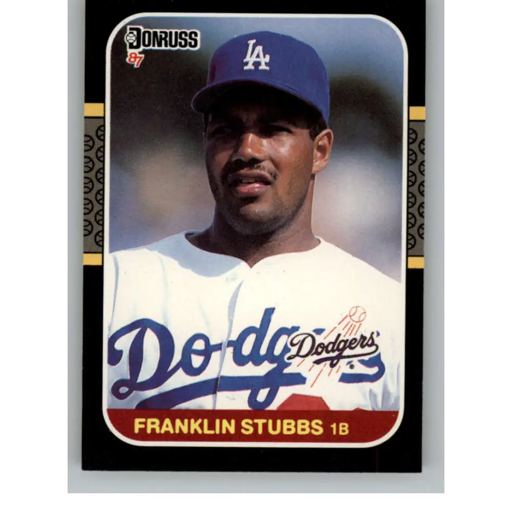 1987 Donruss #299 Franklin Stubbs EX Excellent Los Angeles Dodgers Baseball Card  Image 1