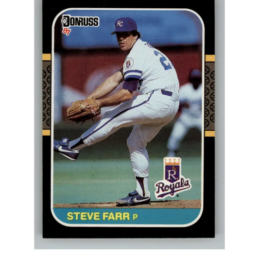 1987 Donruss #301 Steve Farr EX Excellent Kansas City Royals Baseball Card  Image 1
