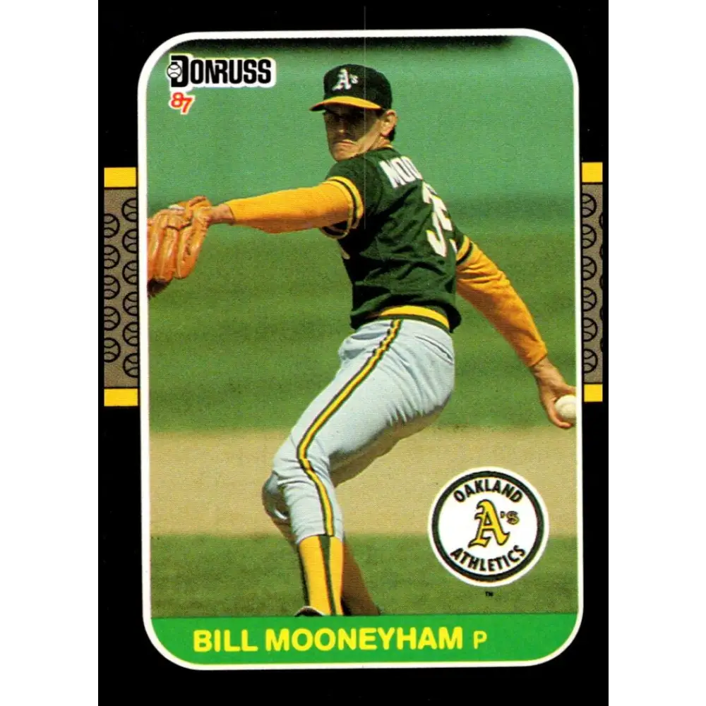 1987 Donruss #302 Bill Mooneyham EX Excellent RC Rookie Oakland Athletics Baseball Card  Image 1