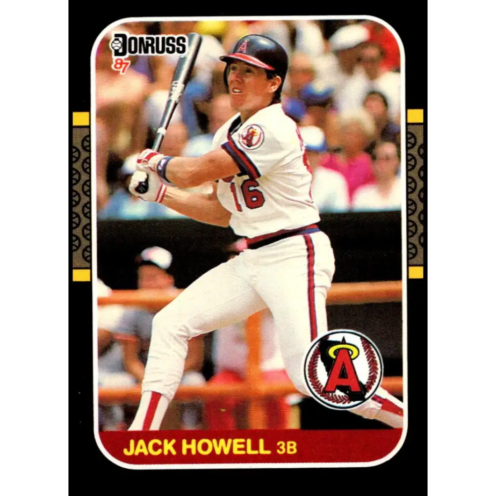 1987 Donruss #305 Jack Howell EX Excellent California Angels Baseball Card  Image 1