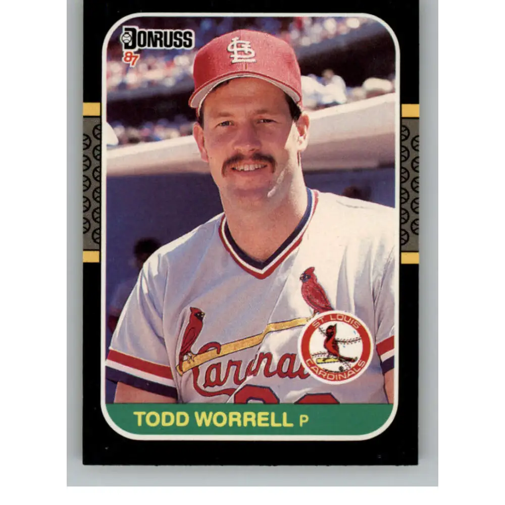 1987 Donruss #307 Todd Worrell EX Excellent St. Louis Cardinals Baseball Card  Image 1