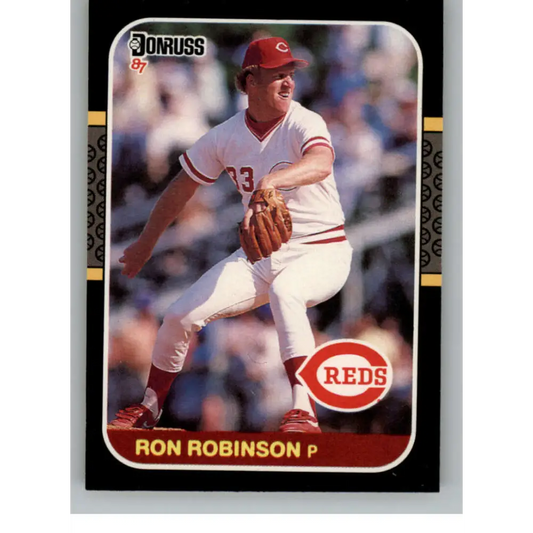 1987 Donruss #310 Ron Robinson EX Excellent Cincinnati Reds Baseball Card  Image 1