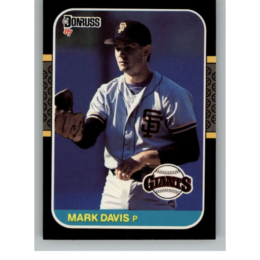 1987 Donruss #313 Mark Davis EX Excellent San Francisco Giants Baseball Card  Image 1