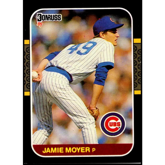 1987 Donruss #315 Jamie Moyer EX Excellent RC Rookie Chicago Cubs Baseball Card  Image 1