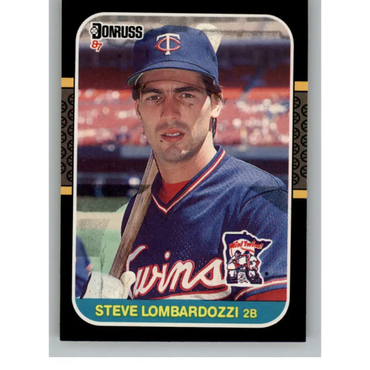 1987 Donruss #318 Steve Lombardozzi EX Excellent Minnesota Twins Baseball Card  Image 1